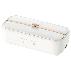 Glasses Cleaning Box, Ultrasonic Cleaner, Jewelry Cleaner Machine 12oz 48KHz, Sonic Cleaner for Jewelry & Watches, Durable Design, Easy Operation, Perfect for Home Use, 304 Stainless Steel Tank