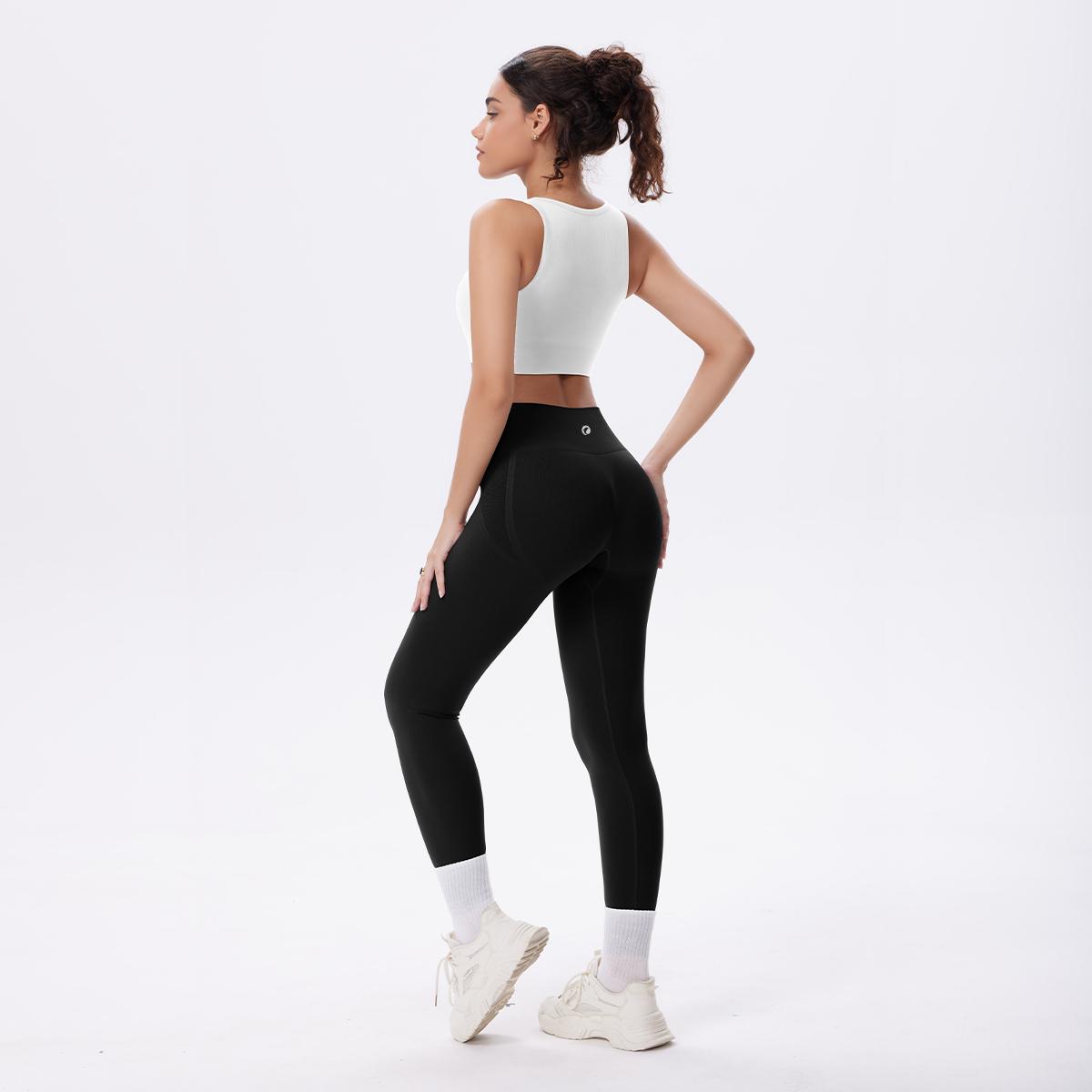 OQQ Women's High Waist Leggings For Women - Comfortable & Stylish - Perfect For Gym & Daily Wear