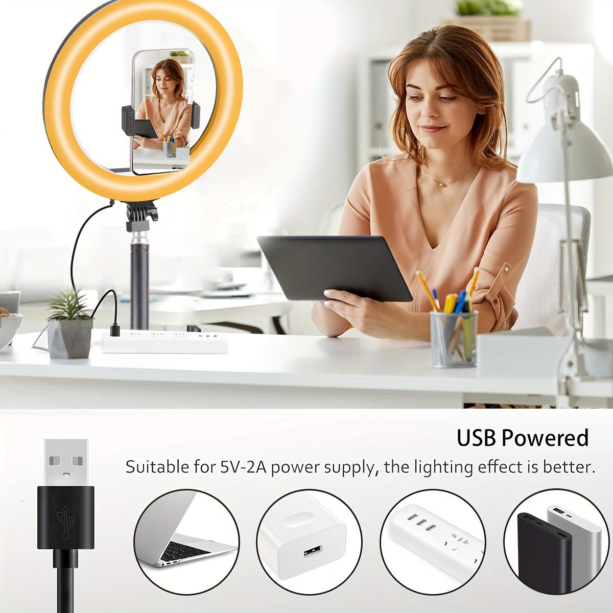 Adjustable 43" Tripod - 10" video lighting, Full Coverage - Suitable For Photography, Makeup, Group Selfies, Meetings, Live Streaming LED Light, With Flexible Phone Holder And Expandable Phone Stand, Suitable For Selfies And Video Recording#valentines day