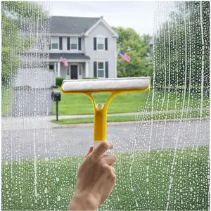 3 in 1 Window Cleaning Scraper, 3 in 1 WindowSqueegee Cleaner,Window Squeegee with Spray, for Windows,Car Windshields,Bathrooms,Kitchens,Tiles,etc,All-Purpose Window Cleaner Tool  Glass