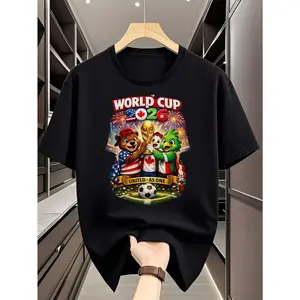 100% cotton World Cup 2026World Cup 2026 T-Shirt USA Canada Mexico Soccer Fan Gift