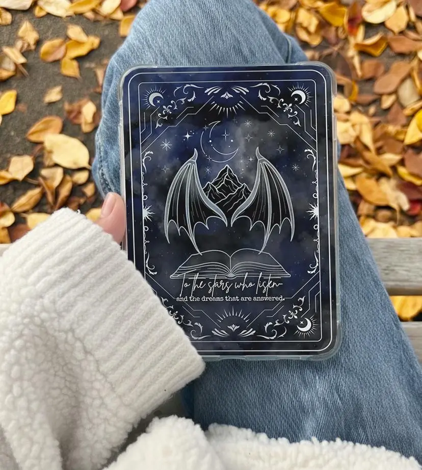 Romantasy Stars That Listen ACOTAR inspired Bookish Kindle Insert for Clear Case – Aesthetic Book Lover Decor | Cozy Reading Accessory