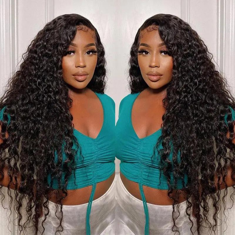 [NEW IN] West Kiss Burmese Curly Crochet Human Hair for Mircale Knots Boho Braids Knotless Pre-Separated 50g/Bundle Deep Wave Human Hair Extensions