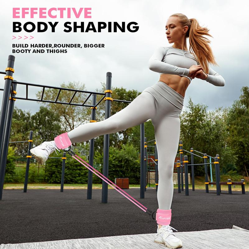 Ankle Resistance Bands with Cuffs, Ankle Bands for Working Out, Ankle Weights for Women, Glutes Workout Equipment, Ankle Strap for Legs and Butt, Exercise Equipment Home Gym,Best Valentine's Day Gifts for Dads/Moms/Boys/Girls，TikTokShopBlackFriday