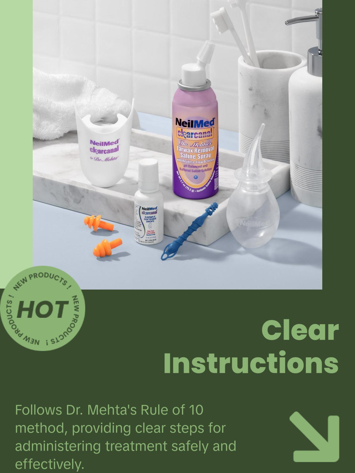 Clearcanal All Natural Ear Wax Removal Complete Kit - 75mL Clearcanal All Natural Ear Wax Removal Complete Kit - 75mL