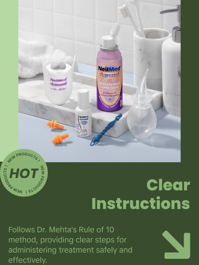 Clearcanal All Natural Ear Wax Removal Complete Kit - 75mL