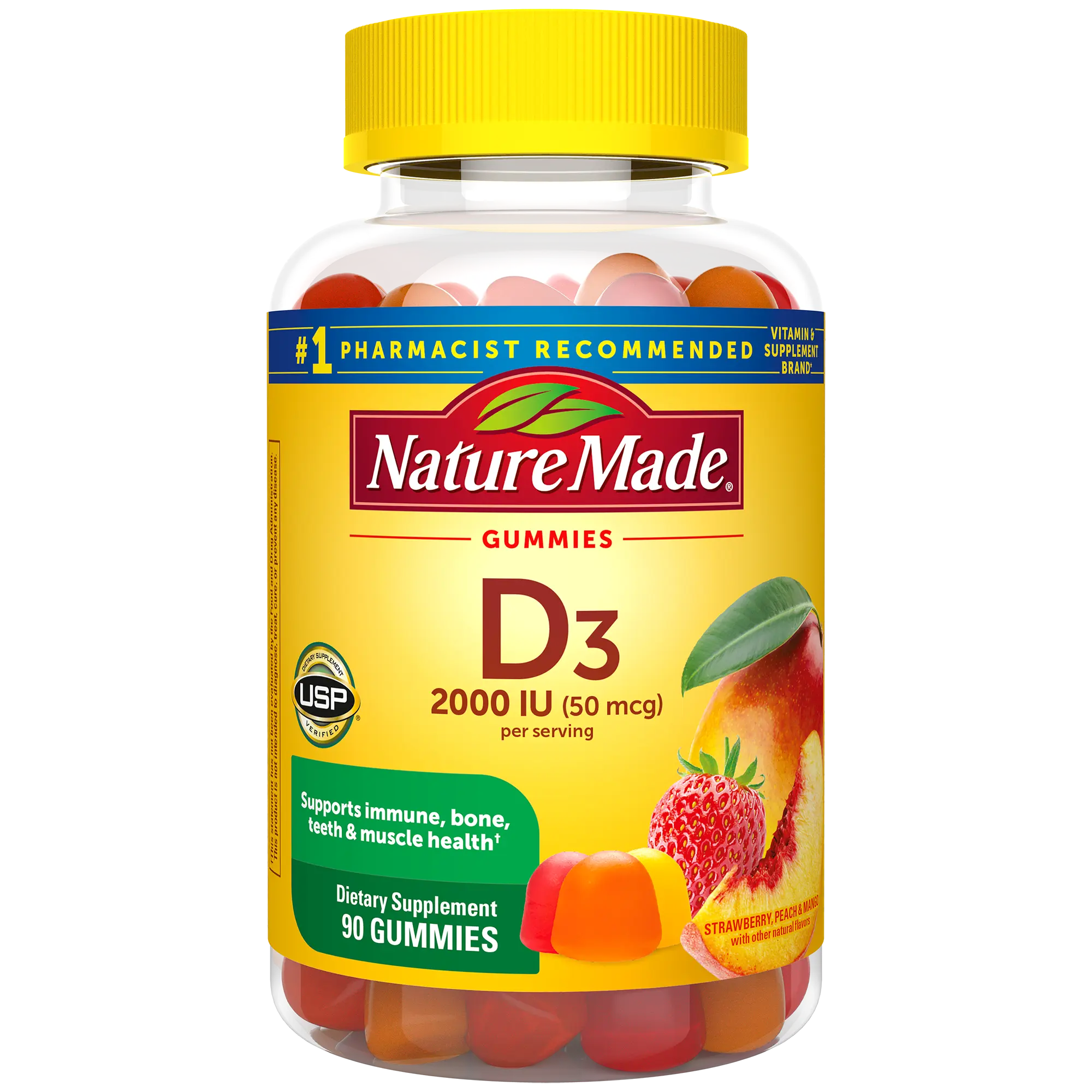Vitamin D3 2000 IU (50 mcg) Gummies