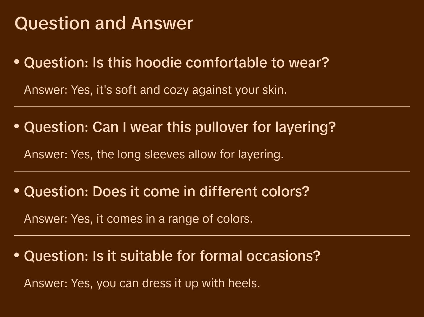 Linda Long Sleeve Pullover- Womenswear Hoodie Casual Dress