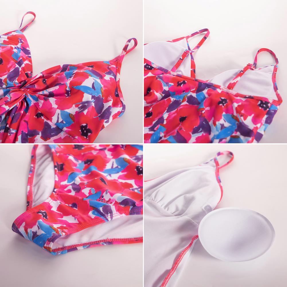 【GRACE KARIN】 Women's Two-piece set Swimsuits with Cover Up Skirt Tummy Control V Neck Bathing Suits SpringStatements