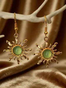2026 New model Sun Design Dangle Earrings, Statement Earrings, Fashionable Jewelry for Women, Trendy All-match & Exquisite Jewelry for Birthday Gift