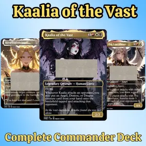 MTG Proxy 100+ Card Commander Deck Kaalia of the Vast Fantasy Angels Demons Dragons Theme Ready to Play Perfect Gift for Collectors & Players