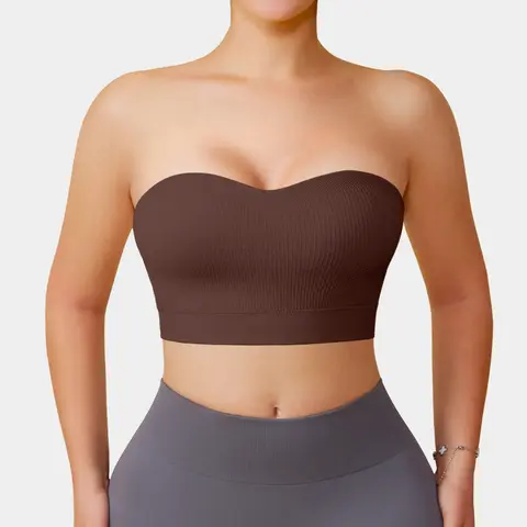 OYV Women's Strapless Bra For Women Non-Slip Comfort Padded Bras Tube Top Bra Women's Padded Bra