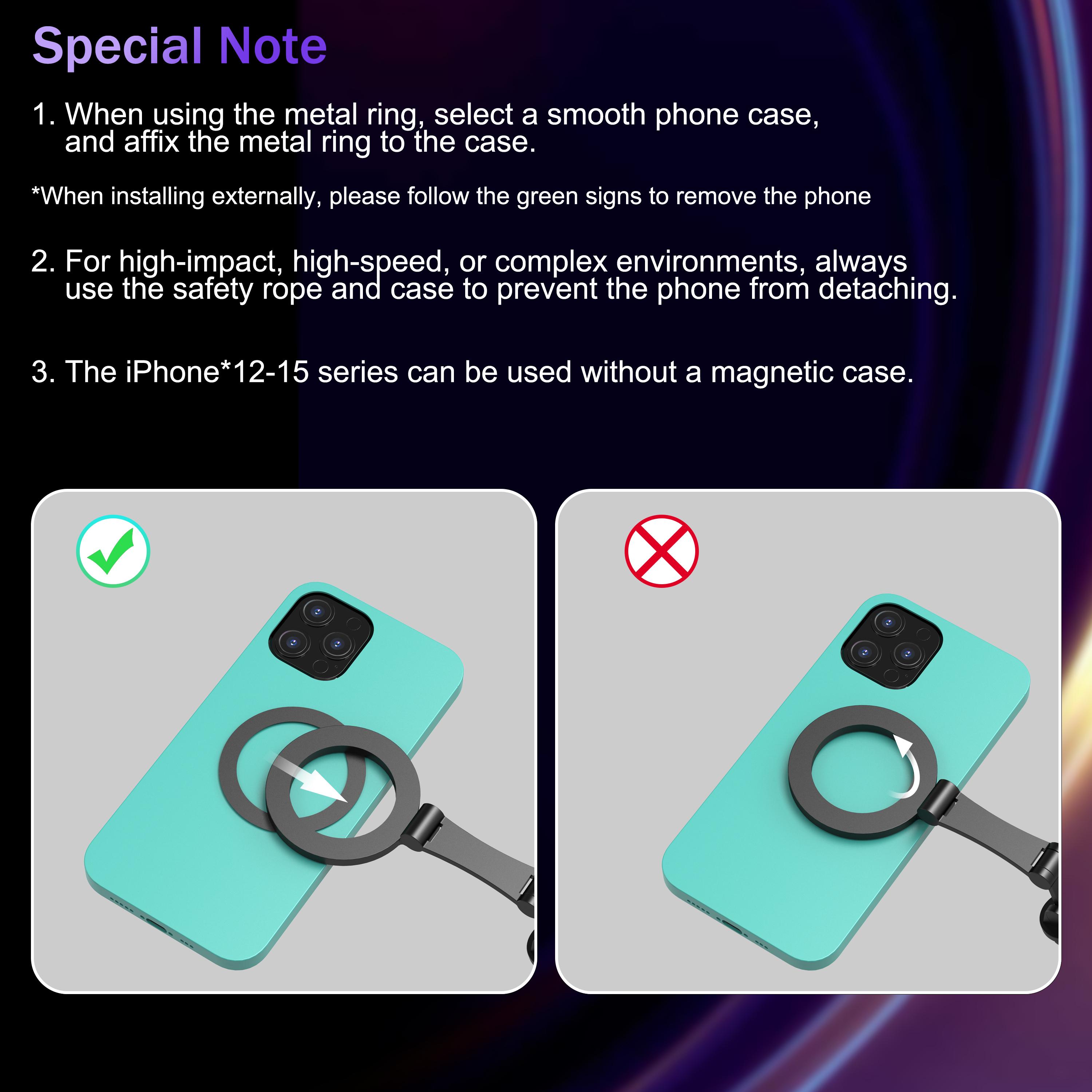 Hands-Free Magnetic Neck Mount for Phones – POV Vlog Holder with Chest Strap for iPhone 17,,16, 15, 14, Android