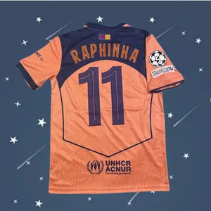 25 26 Second Away No.11 Raphinha Short sleeve Soccer jerseys