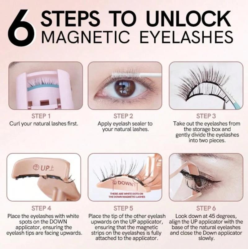 [Soft Magnetic] Magnetic Eyelash Case - Reusable Soft Magnetic Eyelashes, No Glue Or Eyeliner Needed, Waterproof, Lightweight And Natural, 10-12 Mm, Includes Pouch And Brush, Magnetic Eyelashes Are Reusable!