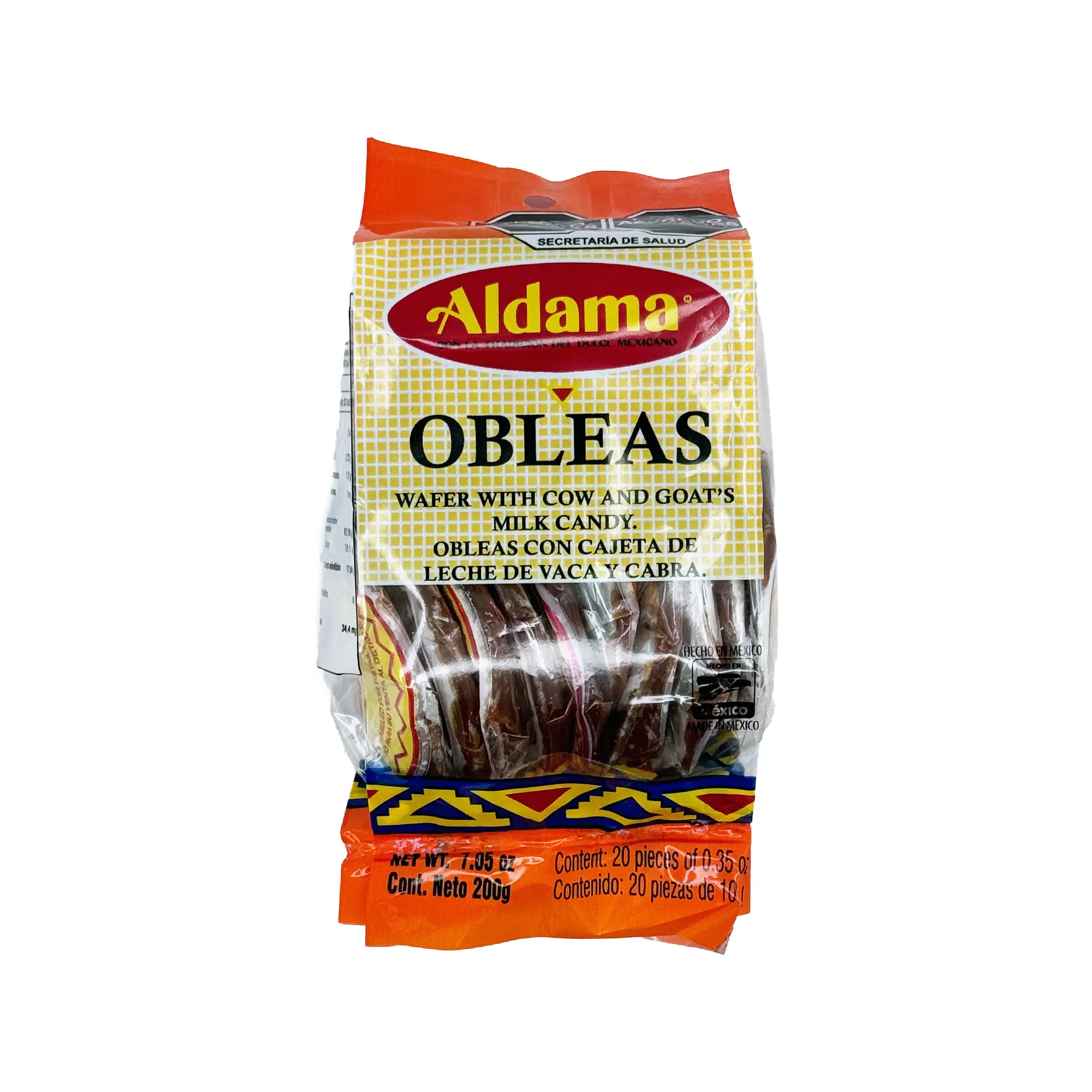 Aldama Obleas Caramel Filled Wafer made with Cow and Goat Milk, 20 Pieces Mexican Candy Dulces Mexicanos Sweet Caramel Cajeta Aldama Obleas Caramel Filled Wafer made with Cow and Goat Milk, 20 Pieces Mexican Candy Dulces Mexicanos Sweet Caramel Cajeta