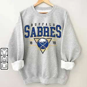 Vintage 90S Buffalo Sabres Sweatshirt, Crewneck Buffalo Sabres Shirt, Jersey Hockey Gift For Christmas