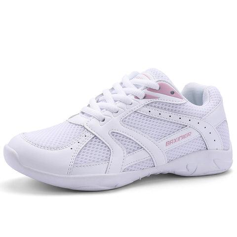 BAXINIER Youth Girls Cheerleading Dancing Shoes Walking Breathable Competition Sneakers