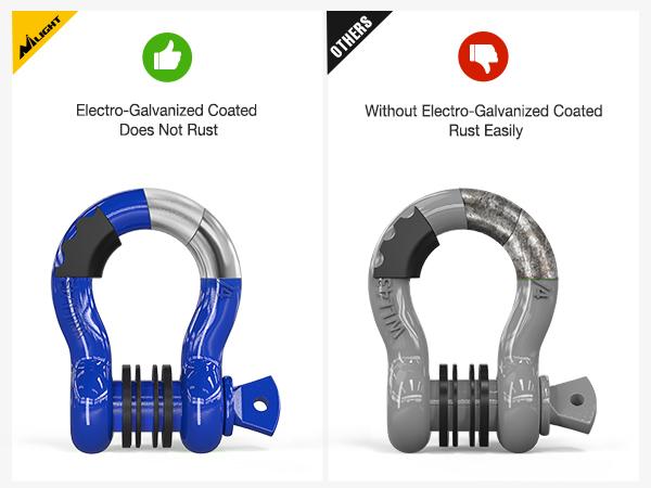 Nilight 2 Pack 3/4" D-Ring Shackle with 7/8" Screw Pin 41,887lbs Break Strength, Heavy Duty Off Road Recovery Shackle with Isolators Washers for Use with Tow Strap, Winch, Off-Road Jeep Truck Vehicle Nilight 2 Pack 3/4" D-Ring Shackle with 7/8" Screw Pin 41,887lbs Break Strength, Heavy Duty Off Road Recovery Shackle with Isolators Washers for Use with Tow Strap, Winch, Off-Road Jeep Truck Vehicle