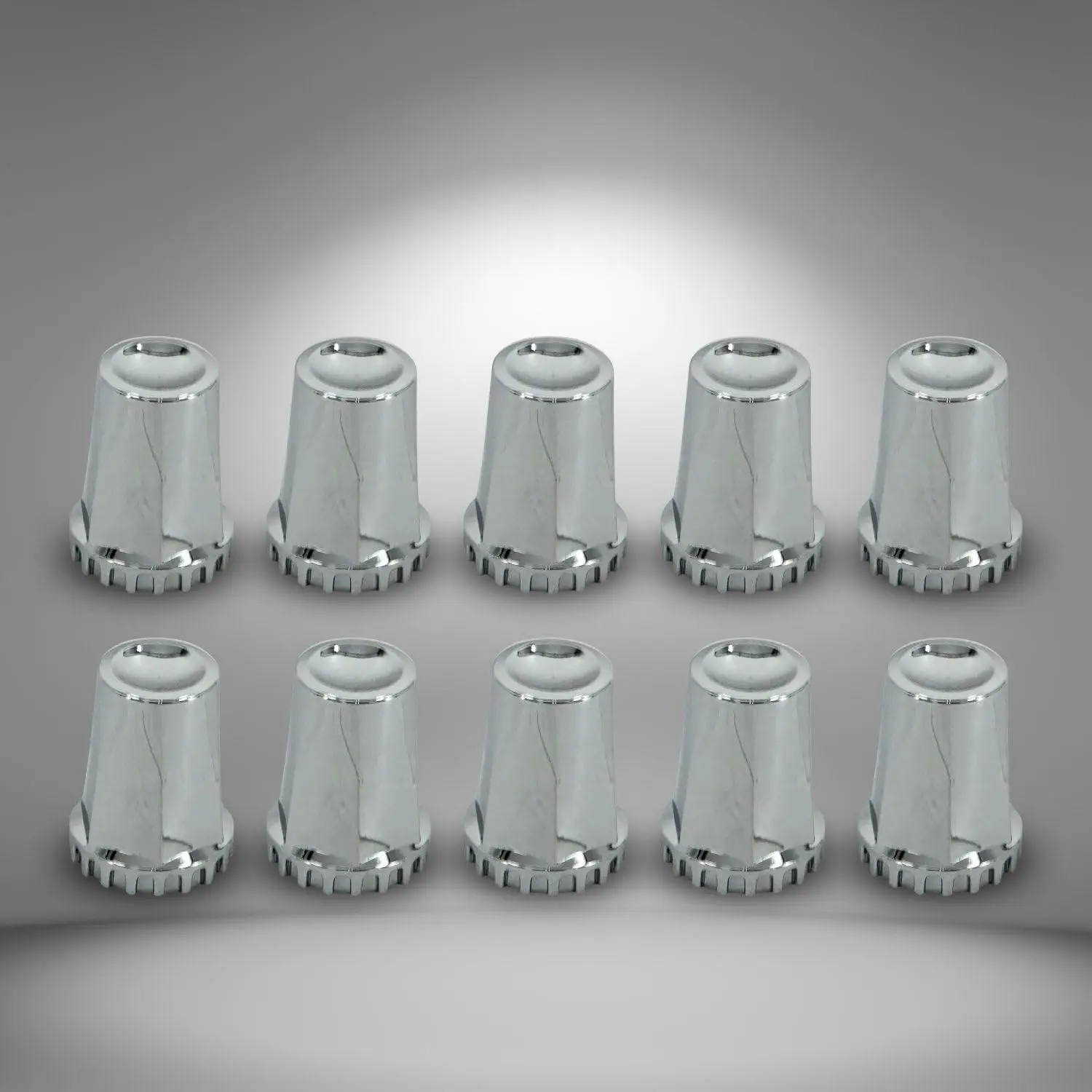TORQUE 2 Pack of Starlight 10 PCS of 33mm Screw-on Lug Nut Covers for Semi Trucks