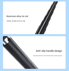 NNEDSZ Double Light 3-in-1 Bluetooth Selfie Stick with Tripod and Remote Control - Adjustable for Smartphones