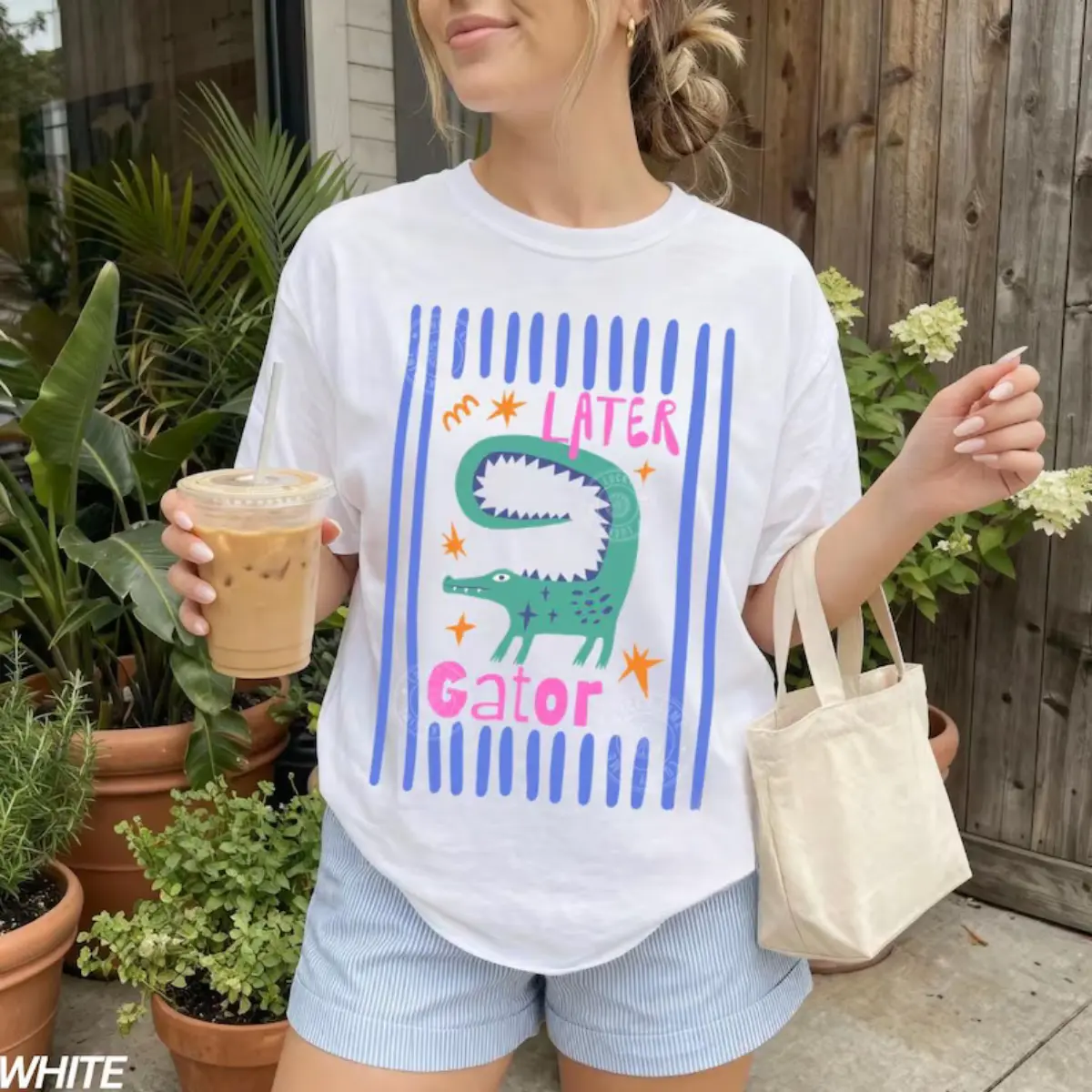 Comfort Colors Later Gator Shirt, Funny Alligator Graphic T-Shirt, Sarcastic Humor Tee for Women, Cute Crocodile Meme Top, Garment Dyed Unisex Gift