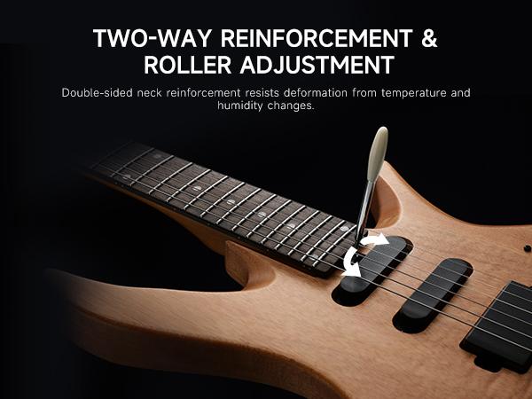 Donner NHL-500 Headless Electric Guitar, 24 Frets & SSH Pickups