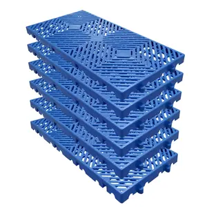 Garvee Plastic Pallets for Basement Storage (Set of 6) - 11.8"x23.6"x1.18" Waterproof Floor Pallets, Ventilated Grid Design, HDPE Heavy Duty Storage Pads for Garage/Kitchen/Outdoor
