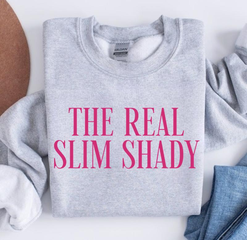 The Real Slim Shady Sweatshirt, The Real Slim Shady Tee, Unisex Cotton Casual Streetwear Top for Women