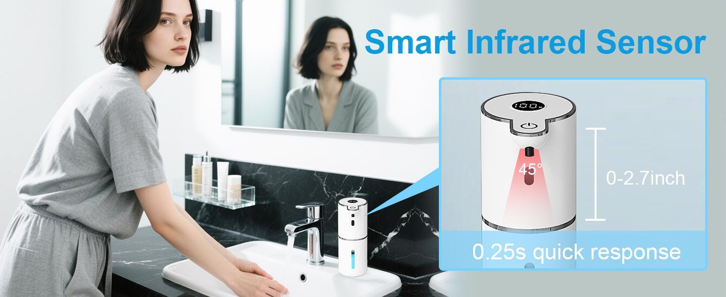 2 PACK Automatic Soap Dispenser USB Rechargeable Electric Liquid Soap Dispenser with Touchless Operation 6-Level Adjustable IPX5 Waterproof for Home Kitchen Bathroom 2 PACK Automatic Soap Dispenser USB Rechargeable Electric Liquid Soap Dispenser with Touchless Operation 6-Level Adjustable IPX5 Waterproof for Home Kitchen Bathroom