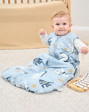 YOOFOSS Baby Sleep Sack Newborn 1.5/2.5 Tog Baby Wearable Blanket with 2-Way Zipper 100% Cotton Organic Fabric Winter Infant Sleeping Sack Warm Soft Comfy