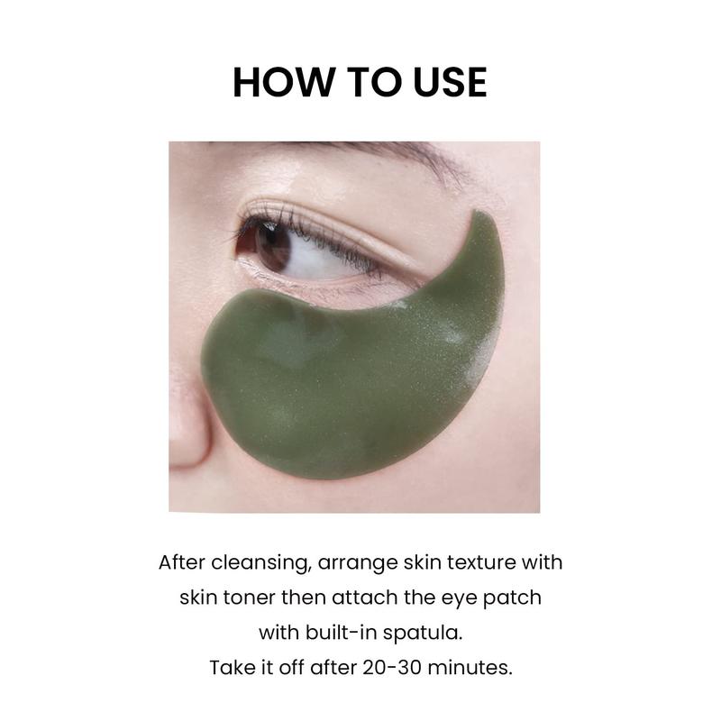 [Heimish] Matcha Biome Hydrogel Eye Patch (1.4g/0.05oz *60pcs) – Cooling, Brightening & Anti-Aging for Puffy Eyes, Dark Circles Springtok Calming
