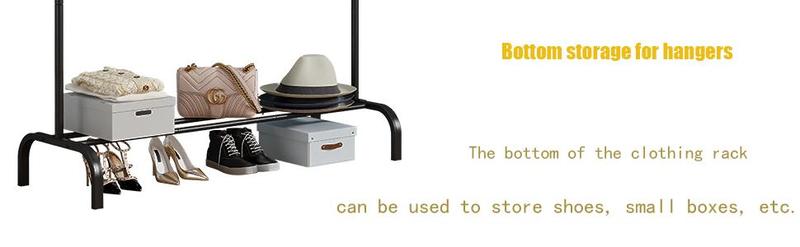 SUOERNUO Clothes Rack - Drying Hanging Garment Rack with Simple Design, Ideal for Entryway, Living Room, Bedroom, Balcony & Home Office