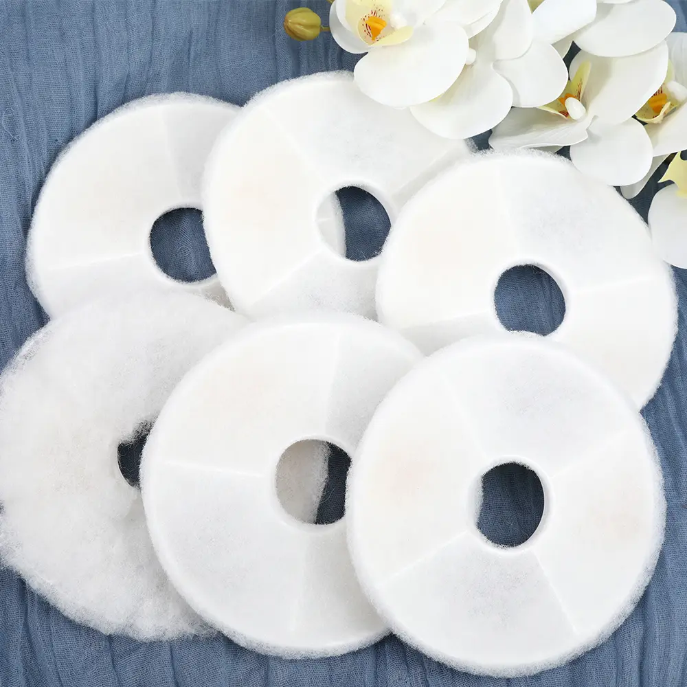 6-Pack Cat Water Fountain Filter Cartridges with Cotton & Activated Carbon Layers, 5.75 Inch 0.6 Inch Thickness, for Stainless Steel Pet Fountains, Easy to Install, Easy to Clean, Durable Fresh Replacement for Vita Drinking Units