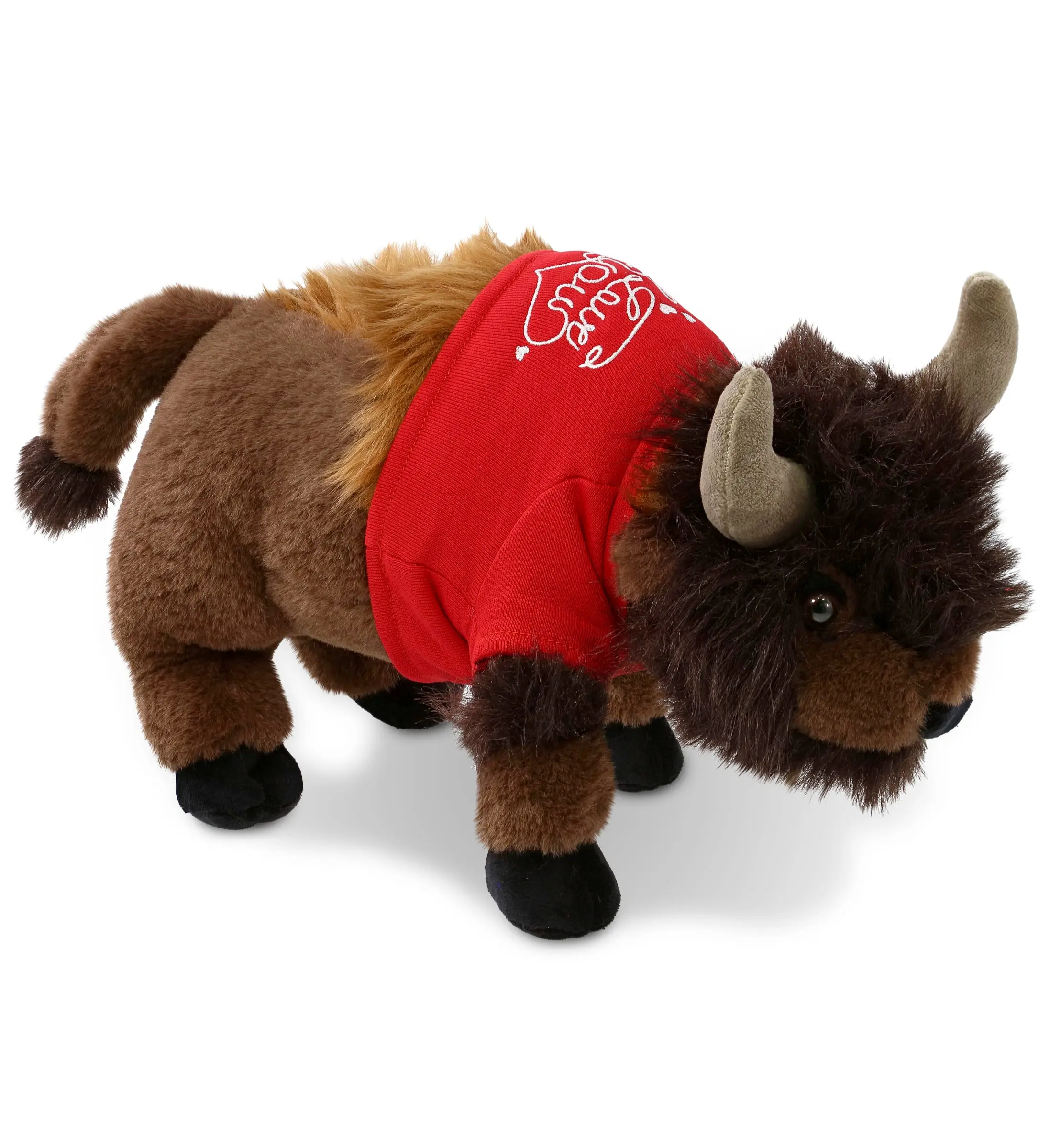PLUSH I LOVE YOU RED SHIRT- SUPER-SOFT PLUSH - BUFFALO 13"