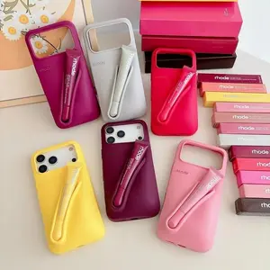 Cute Lip Gloss Holder Phone Case for iPhone | Soft Silicone Lip Makeup Case