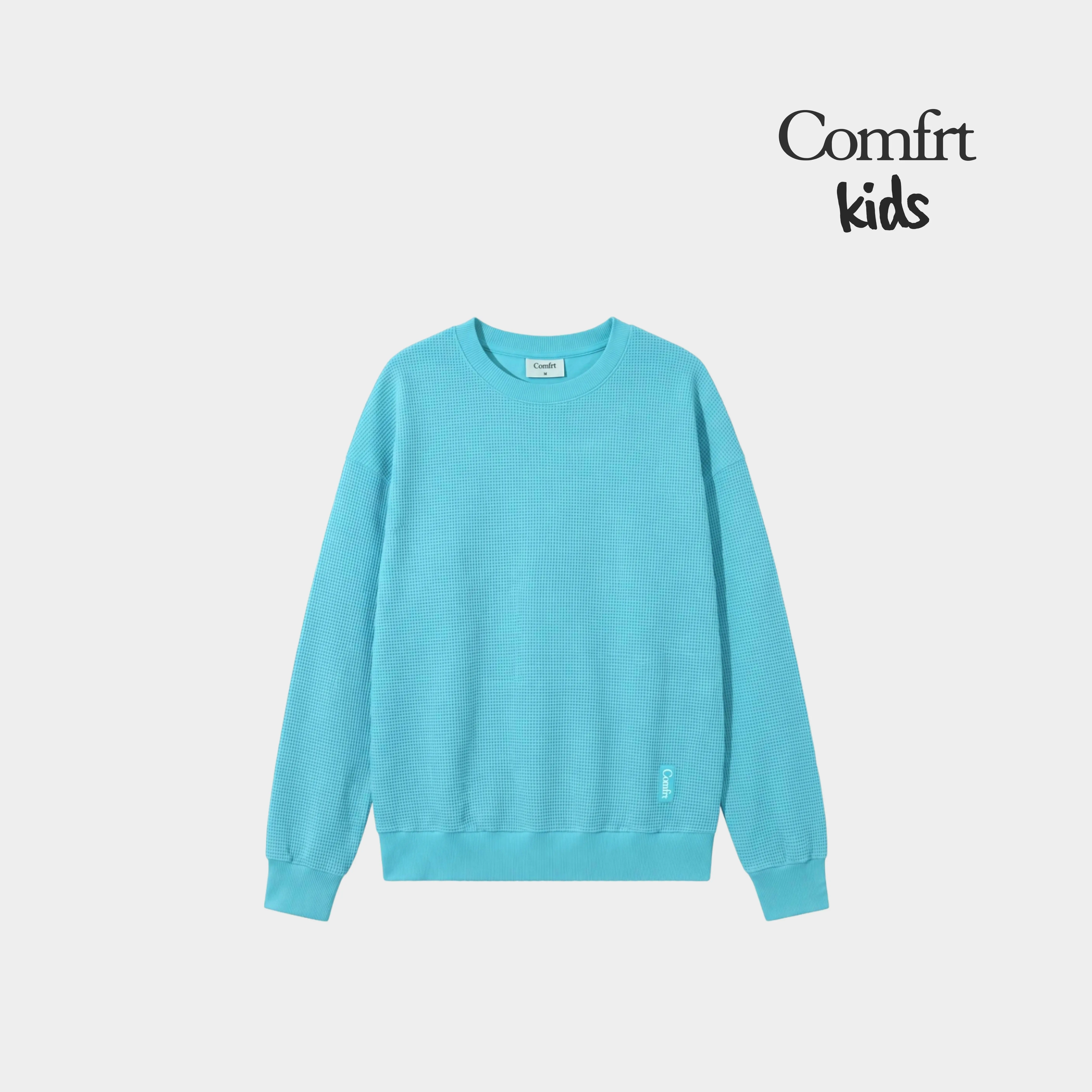 Comfrt Kids | Waffle Long Sleeve Playtime | Soft Kids Waffle Knit Long Sleeve Top & Pajamas