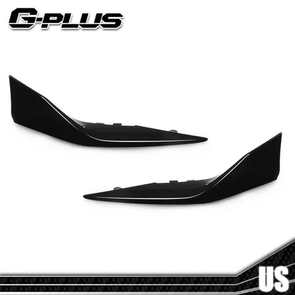 Front Bumper Side Lower Trim - Factory Look, Modern Molding, Plug-and-Play for 2025 Toyota Camry SE, Left + Right Gloss Black Side Trim
