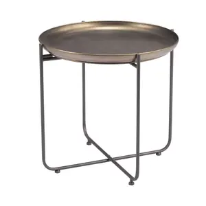 Bronson Side Table Bronze | Industrial Sophistication & Dependable Support