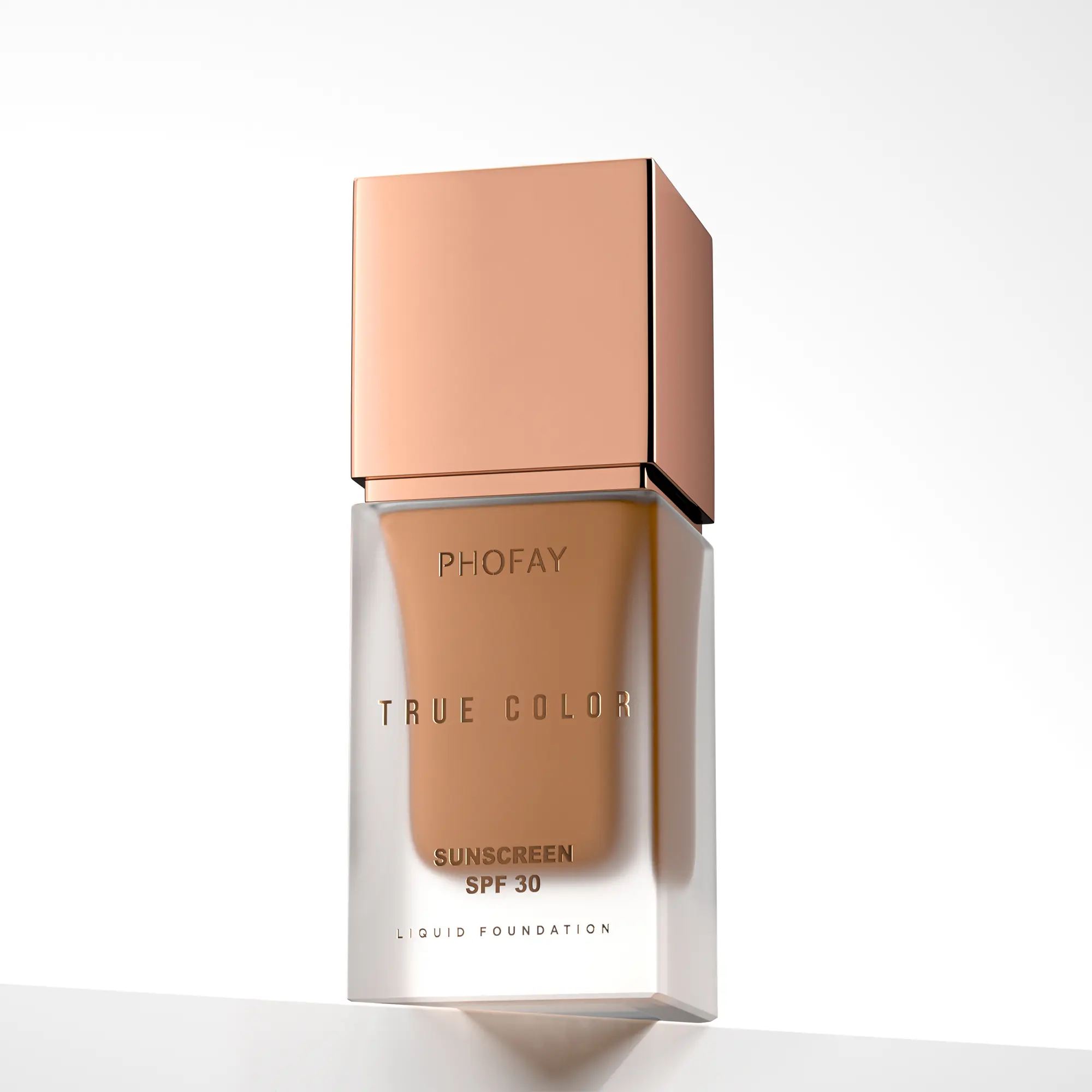 【New Arrivals】PHOFAY Tinted Foundation SPF 30 Sunscreen – Instantly Covers Acne Marks, Scars & Redness, Natural Matte Finish, Anti-Blue Light, 24H Wear, Waterproof Sweatproof, Lightweight Breathable, 98% Hide Imperfections, 91% Soften Wrinkles, True Color