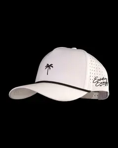 Palm Rope Snapback Hat - White Palm Rope Snapback Hat - White