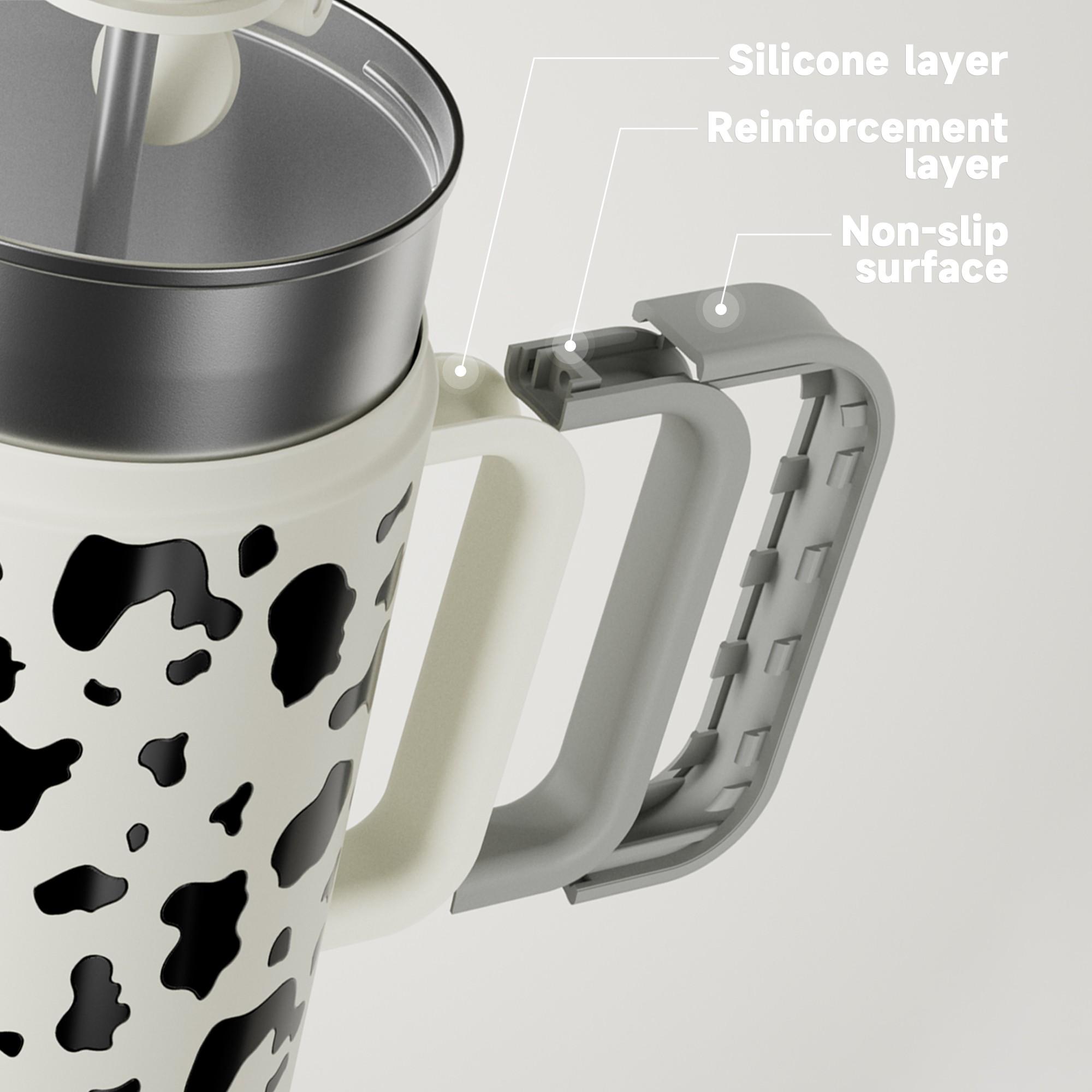 Meoky 40oz Reusable Food Grade Stainless Steel Cup for School, Outdoor, Office, Portable Leak-proof Car Thermos Cup, Keeps Cold for 24 Hours, Perfect as a gift, Insulated Travel Drinkware Tumbler