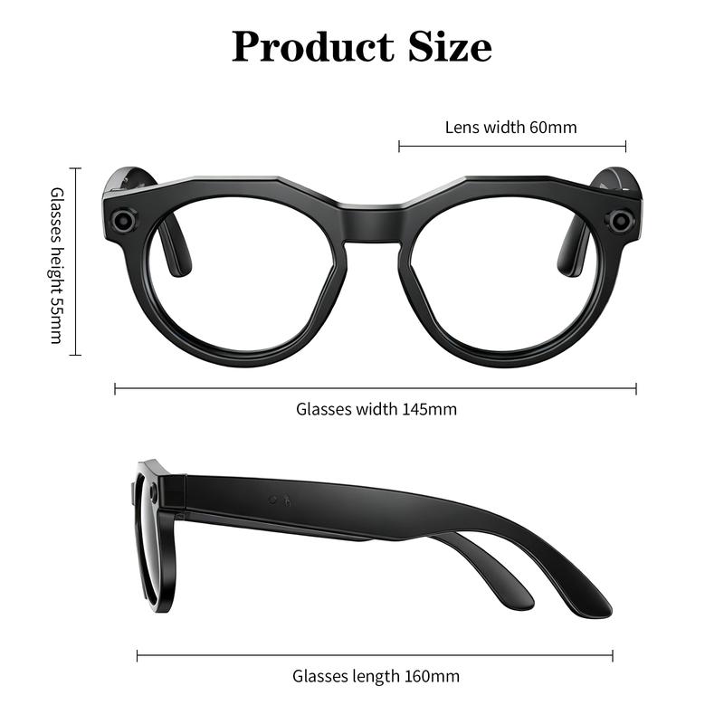 Smart AI Camera Glasses with 8MP Photochromic Lenses ,Button Touch Adjustment for Travel Outdoor Adventures Hands-Free Photography 160+Languages Real-Time Translation Bluetooth Wireless Wearable Video Recording UV Protection ,Valentine's Day gifts Smart AI Camera Glasses with 8MP Photochromic Lenses ,Button Touch Adjustment for Travel Outdoor Adventures Hands-Free Photography 160+Languages Real-Time Translation Bluetooth Wireless Wearable Video Recording UV Protection ,Valentine's Day gifts