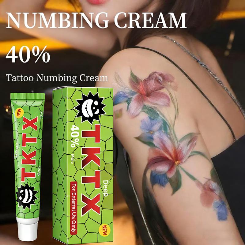 3Pcs TKTX Tattoo Numbing Cream Maximum Strength 40% Enhanced Fast-Acting Topical Anesthetic – Pain Relief for Tattoos, Waxing & Laser Procedures - Black