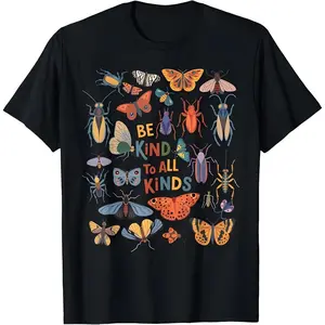 Cotton Be Kind To All Kinds Bugs Entomology Insect Collector T Shirt