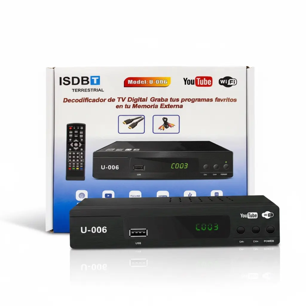 Free to air ISDB-T Digital TV Tuner Receiver Perfect for Latin America and Japan