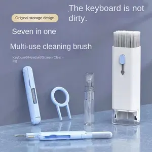 7-in-1 Cleaning Set Multi-use Brush for Keyboard Headset Screen Original Storage Design