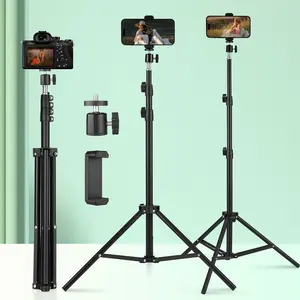 TINKSEN Adjustable Portable Floor Stand for Photography Studios Video Shoots and Lighting Setups with Foldable Design Sturdy Base and Collapsible Legs for Easy Transport