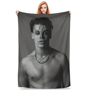 Yungblud Blanket Style Home Textile Flannel Soft Throw Blanket Bedding Sofa Cover for Present Gift for Fans