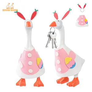 Handmade Easter Outfit Set for 7 Inch Desk Goose,Magnetic Desk Goose Festive Spring Bunny & Easter-Themed Costumes,Perfect Easter Gift&Housewarming Gift